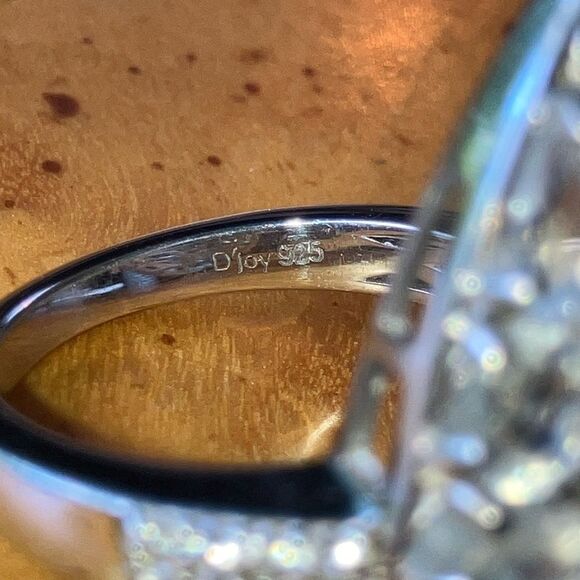 Natural Star Sapphire Rainbow Moonstone Sterling Silver Ring Size 5 - Picture 7 of 10